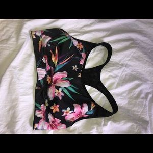 Cute flower sports bra